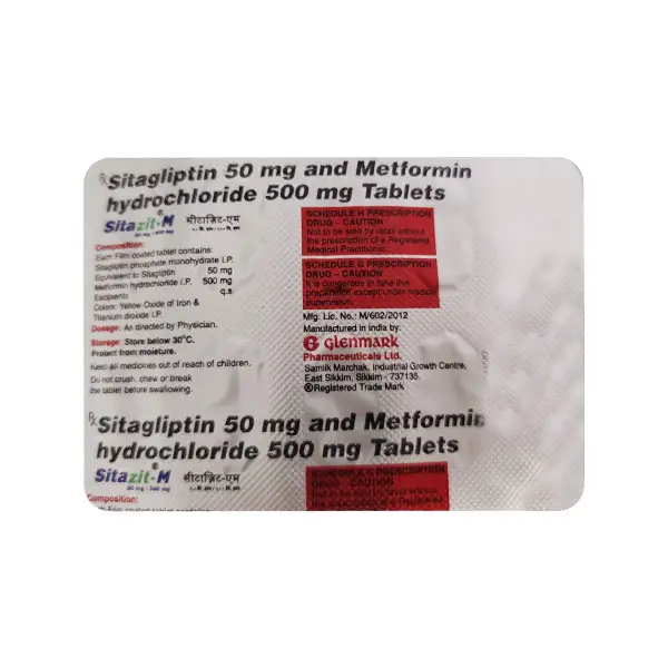 Sitazit-M 50mg/500mg Tablet